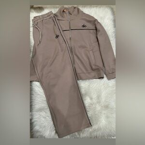Alo Brown Track Suit with Logo